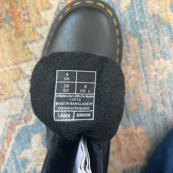 1460 Pascal Dr. Martens Black Boots 1460
Pascal Virginia Leather Lace Up Boots - Picture 6 of 7